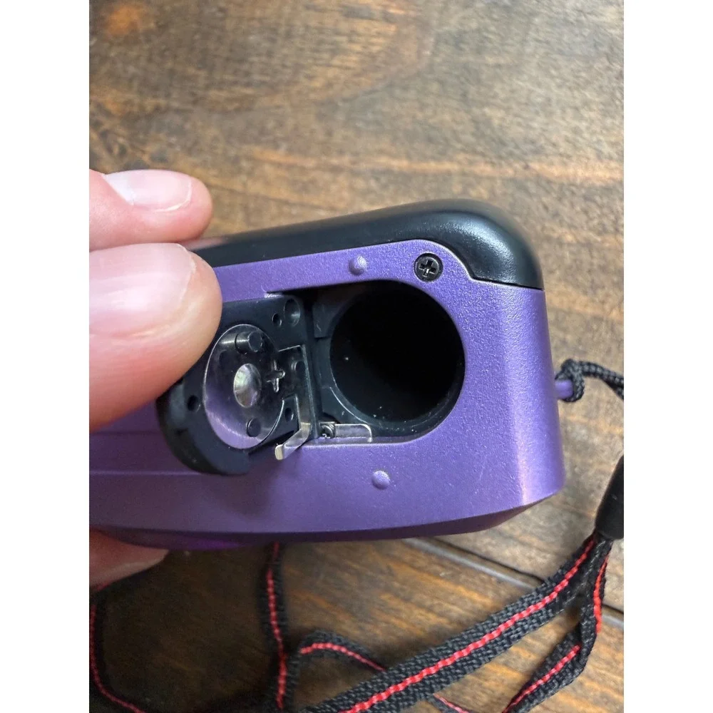 Le Clic Film Camera OS 35mm Point Shoot Purple Flash LC18 EV Case 1084 UNTESTED